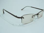 Efü 7112 Fém, fúrt szemüveg keret barna 50-20-135